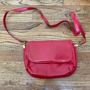 Charles Jourdan Vintage Red Leather Bag